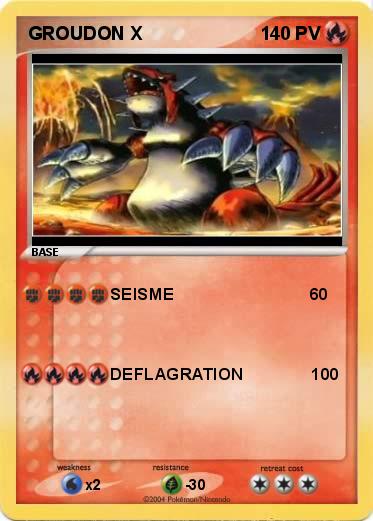 Pokemon GROUDON X