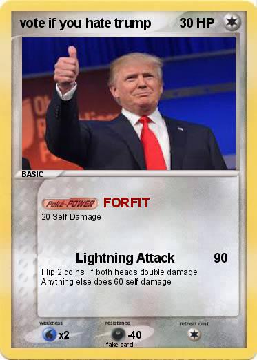 Pokemon vote if you hate trump