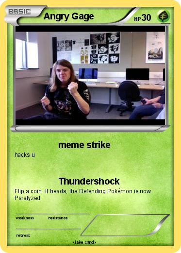 Pokemon Angry Gage