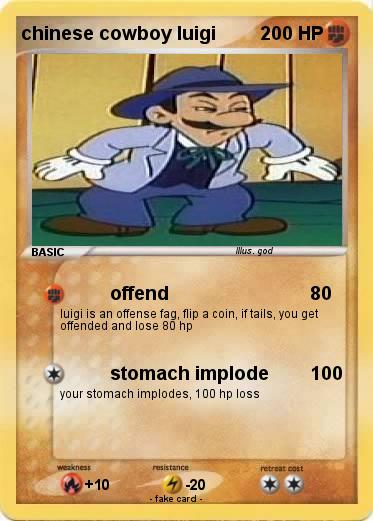 Pokemon chinese cowboy luigi
