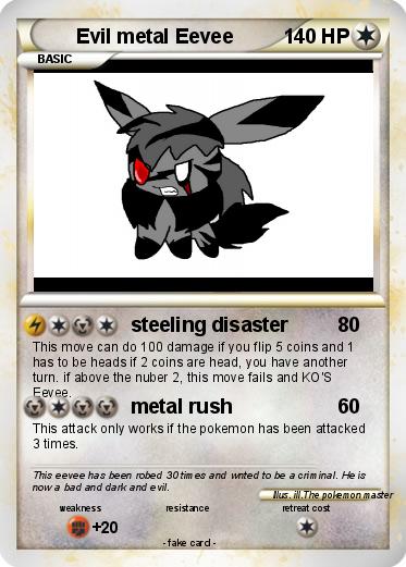 Pokemon Evil metal Eevee