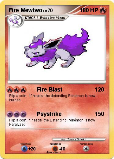Pokemon Fire Mewtwo