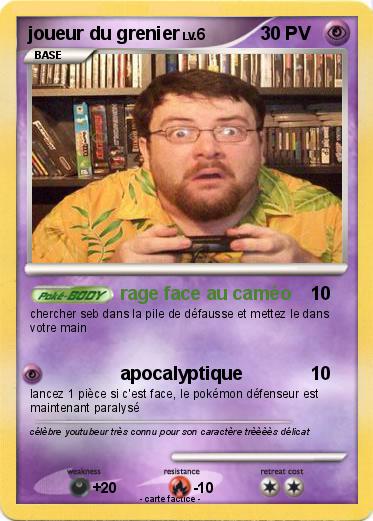 Pokemon joueur du grenier