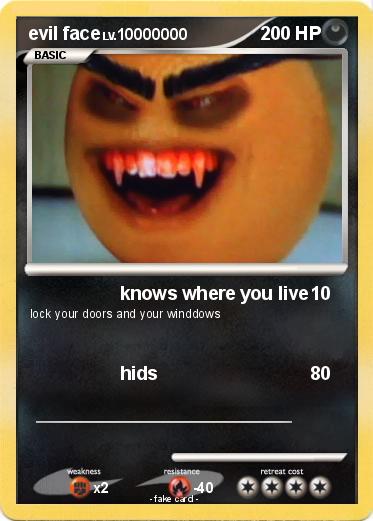 Pokemon evil face