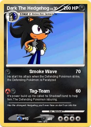 Pokemon Dark The Hedgehog