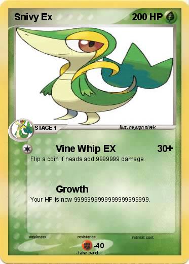 Pokemon Snivy Ex