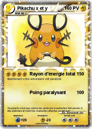 Pokemon Pikachu x et y