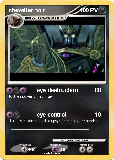Pokemon chevalier noir
