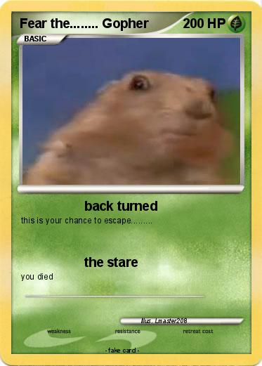 Pokemon Fear the........ Gopher