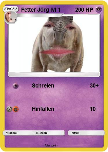 Pokemon Fetter Jörg lvl 1
