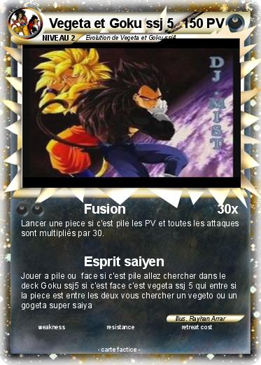 Pokemon Vegeta et Goku ssj 5