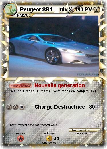 Pokemon Peugeot SR1     niv.X