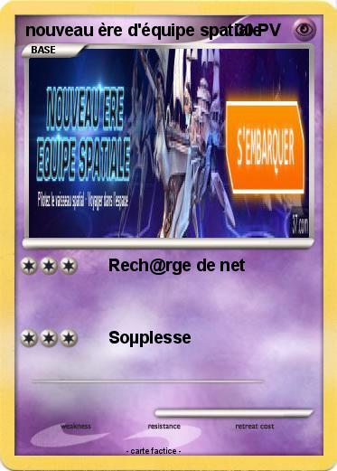 Pokemon nouveau ère d'équipe spatiale