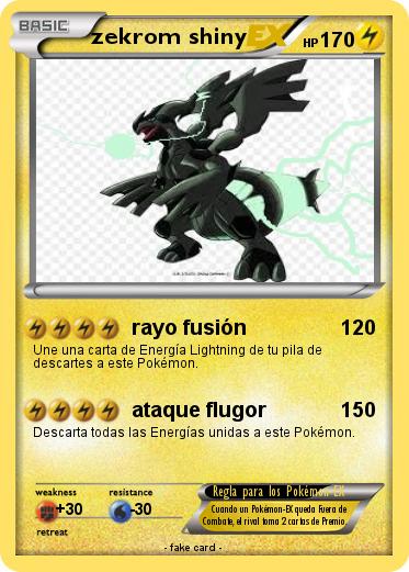 Pokemon zekrom shiny