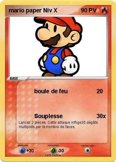 Pokemon mario paper Niv X