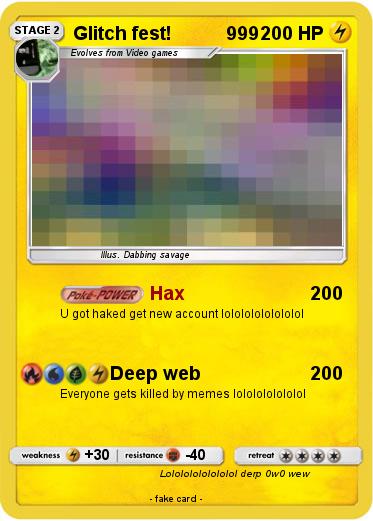 Pokemon Glitch fest!           999