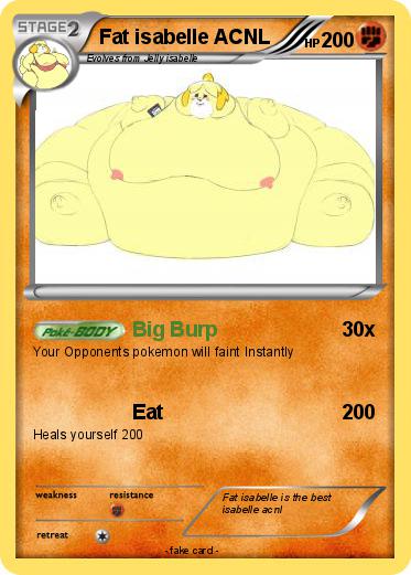 Pokemon Fat isabelle ACNL