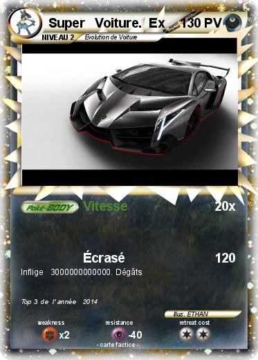 Pokemon Super   Voiture.  Ex