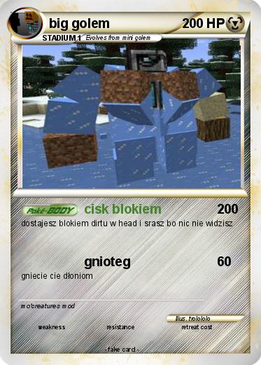 Pokemon big golem