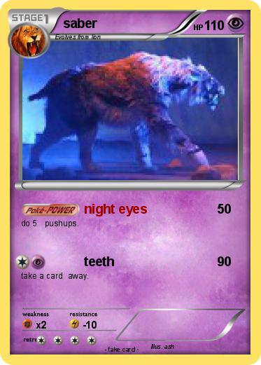 Pokemon saber
