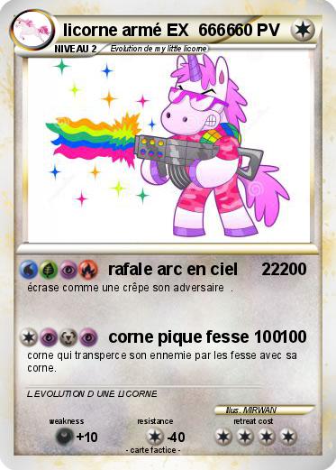 Pokemon licorne armé EX  6666