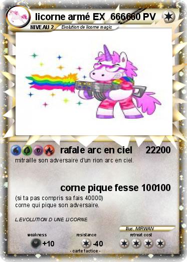 Pokemon licorne armé EX  6666