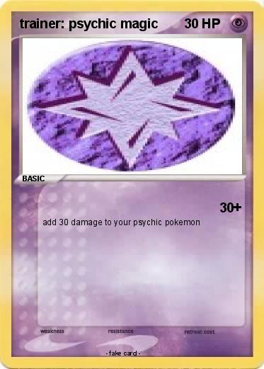 Pokemon trainer: psychic magic