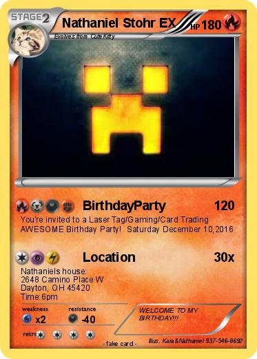 Pokemon Nathaniel Stohr EX