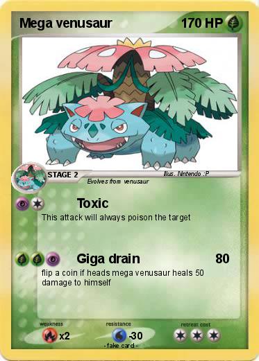 Pokemon Mega venusaur