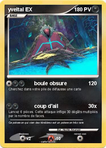 Pokemon yveltal EX
