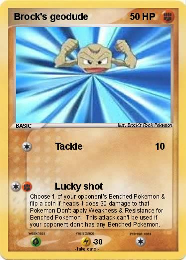Pokemon Brock's geodude
