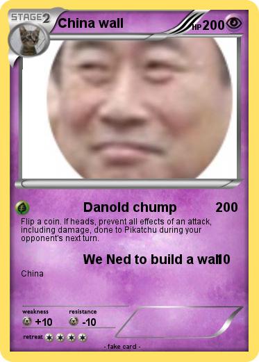 Pokemon China wall