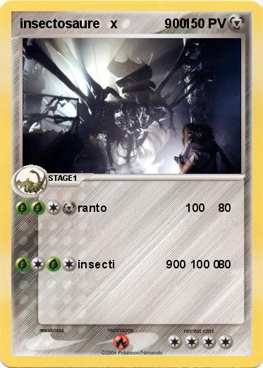 Pokemon insectosaure   x             900