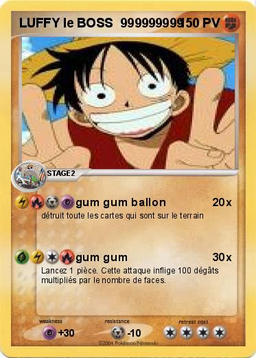 Pokemon LUFFY le BOSS  999999999