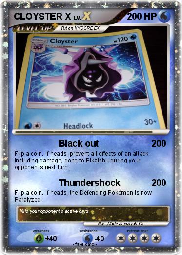 Pokemon CLOYSTER X
