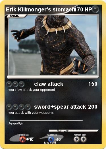 Pokemon Erik Killmonger's stomach