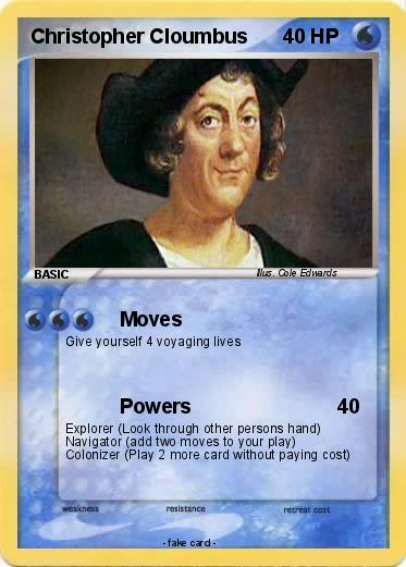 Pokemon Christopher Cloumbus