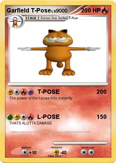 Pokemon Garfield T-Pose