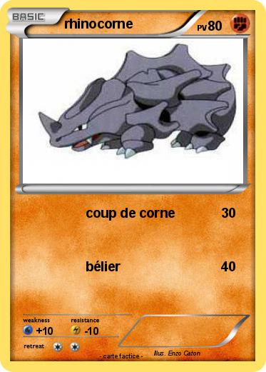 Pokemon rhinocorne