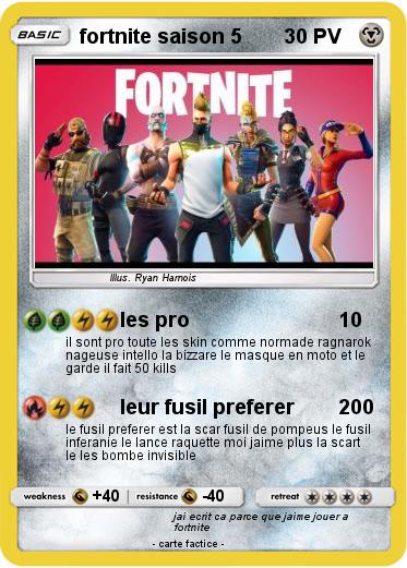 Pokemon fortnite saison 5
