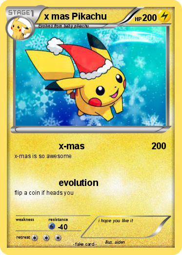 Pokemon x mas Pikachu