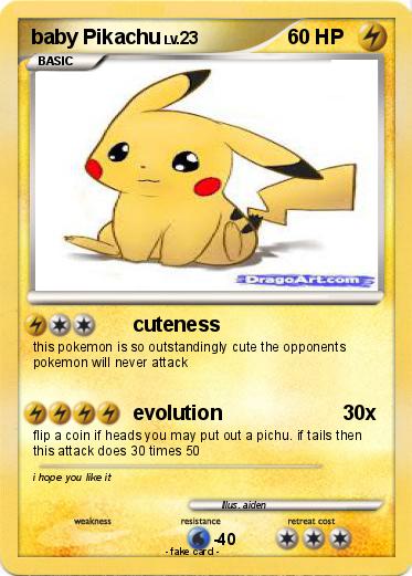 Pokemon baby Pikachu
