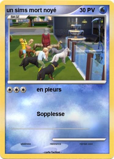 Pokemon un sims mort noyé
