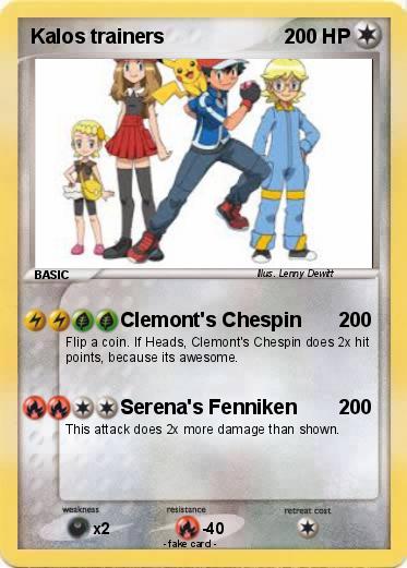 Pokemon Kalos trainers