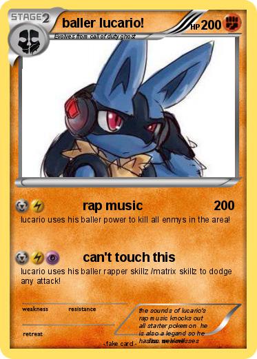 Pokemon baller lucario!