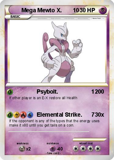 Pokemon Mega Mewto X.       10