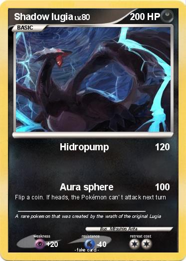 Pokemon Shadow lugia