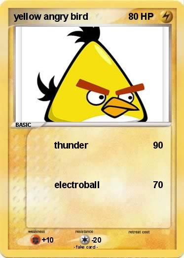 Pokemon yellow angry bird