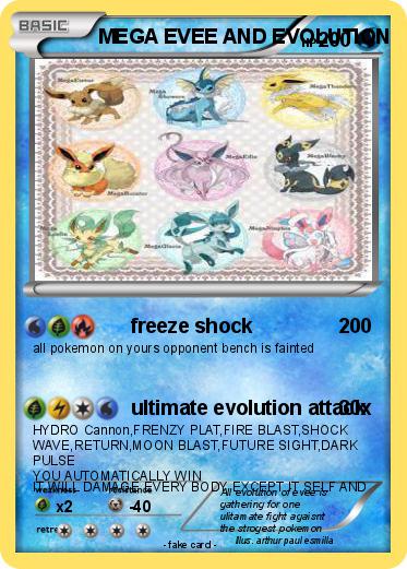 Pokemon MEGA EVEE AND EVOLUTION