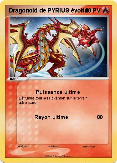 Pokemon Dragonoid de PYRIUS évolué